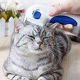 Гребінь анти-блоха електрична щітка для тварин з функцією знищення бліх Flea Doctor щітка, фото 9