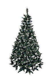 Ялинка штучна (Ялинка від Білки) Різдвяна з шишкою і калиною блакитна 2.2 м (ЕНЭШК-220)