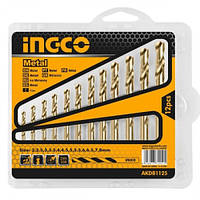 Набір свердел по металу 12 шт. INGCO AKDB1125