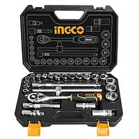 Набір 25 пр. +БЕЗКОШТОВНА ДОСТАВКА! Набір інструментів INGCO INDUSTRIAL, 1/2" HKTS12251