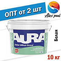 Aura Dekor Silikon Grund 10 кг, біла Адгезійна силіконова універсальна грунтовка з кварцовим наповнювачем