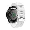 Силіконовий ремінець для годинника Garmin Fenix 5S, Fenix 5S Plus. білий силікон AL1771-15, фото 2