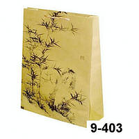 Подарочный пакет "Бамбук" 39,5 х 30 см бумага крафт. Оптом.