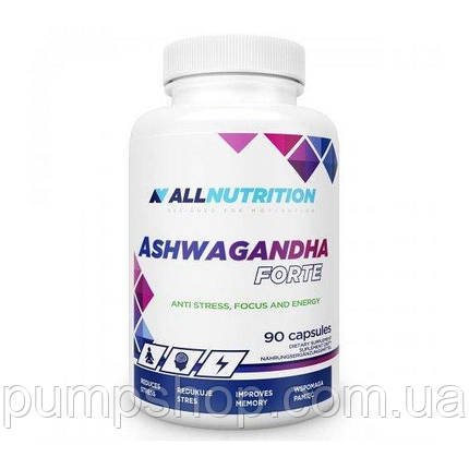 Екстракт кореня ашвагандха AllNutrition Ashwagandha Forte 800 мг 90 капс., фото 2