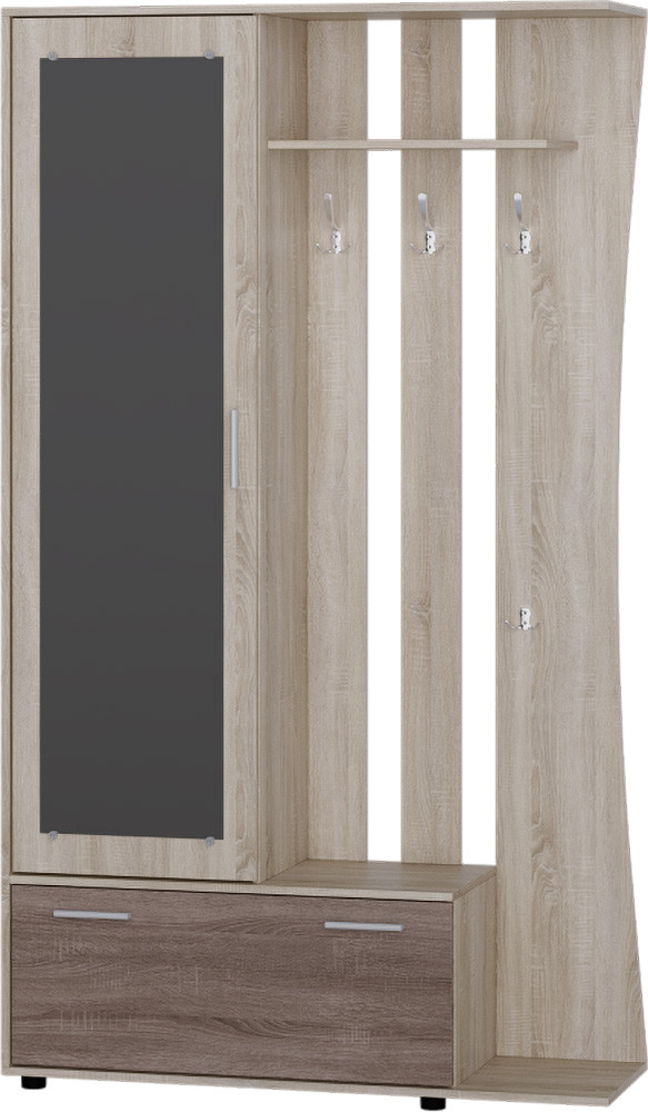 Купить Современная прихожая со шкафом зеркалом и тумбой обувной Авео 2 ...