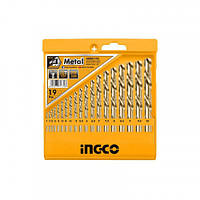 Набір свердел по металу 19 шт. INGCO AKDB1195