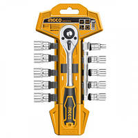 Набір торцевих головок з тріскачкою 1/4" INGCO HKTS14122 INDUSTRIAL