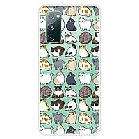 Силиконовый (TPU) чехол Deexe Pretty Things для Samsung Galaxy S20 FE (G780) - Cute Cats