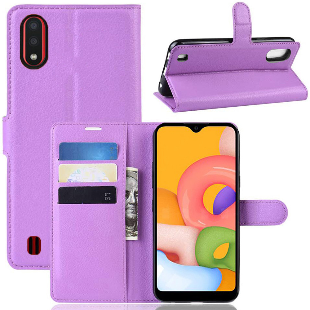 Чохол-книжка Litchie Wallet для Samsung Galaxy A01 A015 Violet