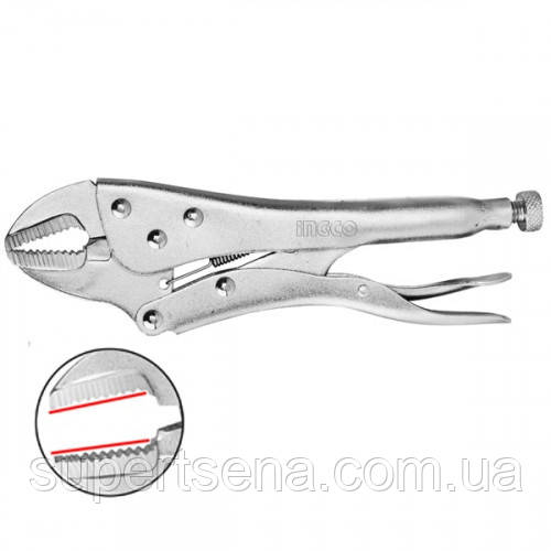 Кліщі затискні 250 мм INGCO HSJP0110