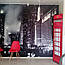 Наклейка на двері Телефонна будка повнокольоровий вінілова плівка ПВХ декор дверей скинали 65*200 см, фото 5