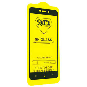 Захисне скло 9D для Redmi 4A Black, фото 1