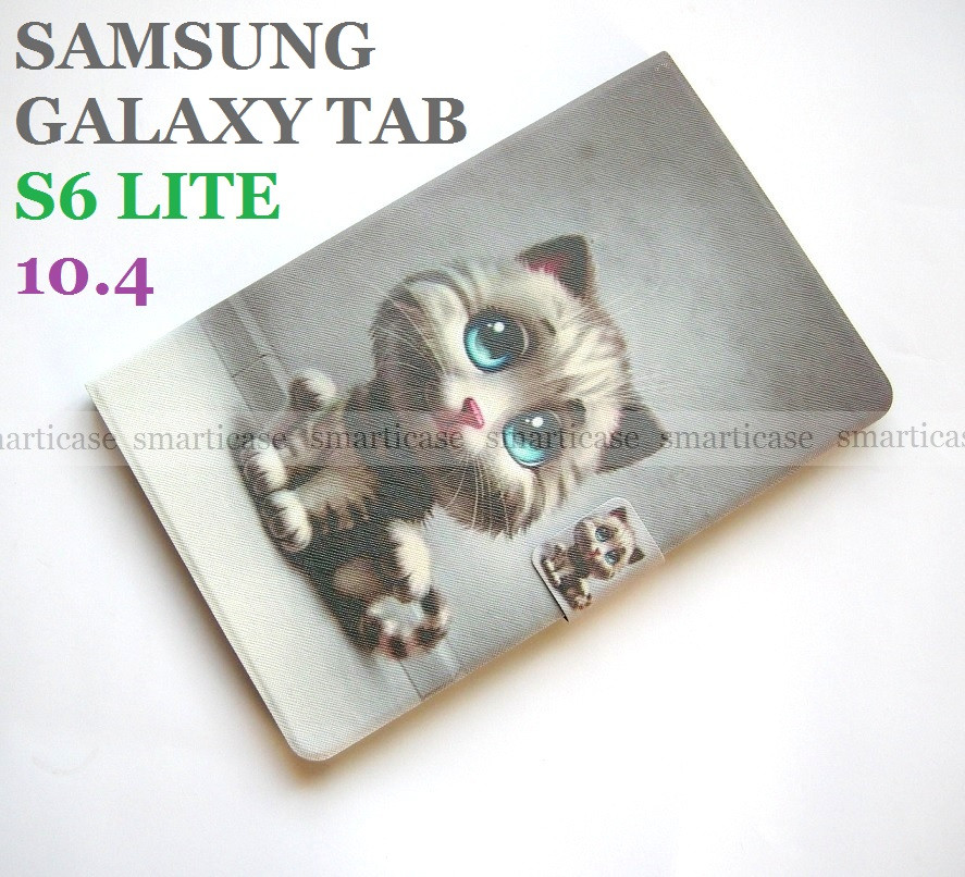 Сірий чохол на силіконі для Samsung Galaxy Tab S6 Lite 10.4 Grey (Кішечка)