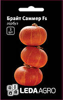 Насіння гарбуза Брайт Саммер (Bright Summer) F1, 3 шт., ТМ "ЛедаАгро"