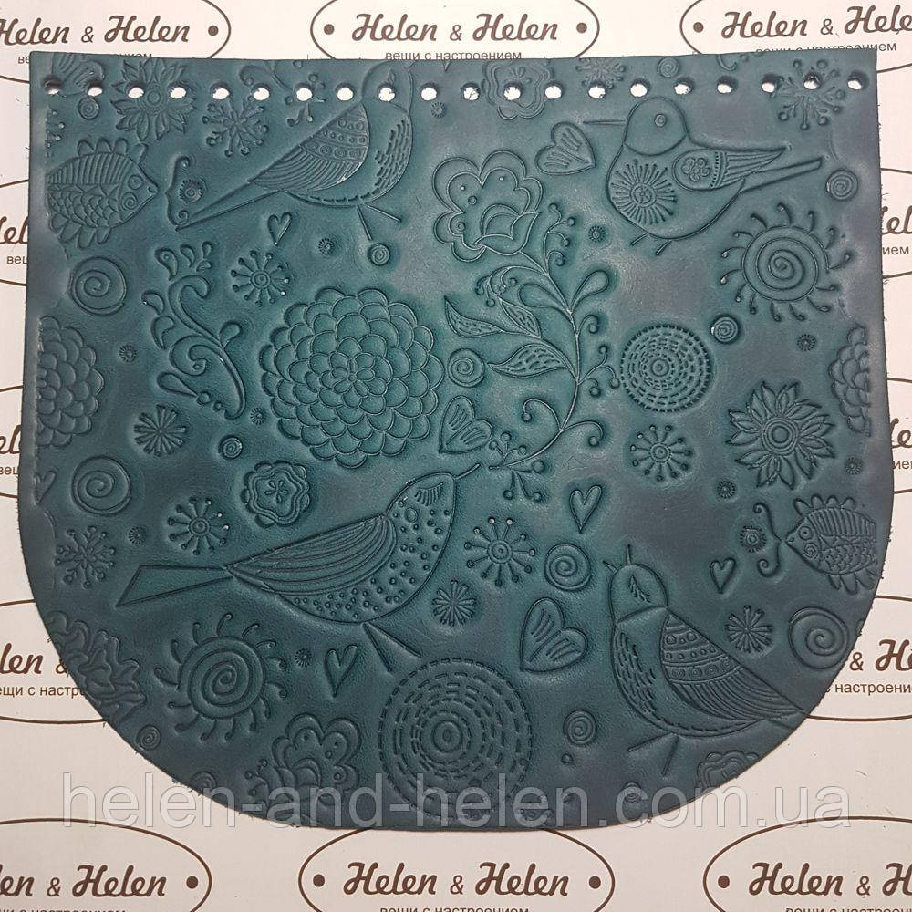 Клапан "Птички". Колір "Морська хвиля", фото 1