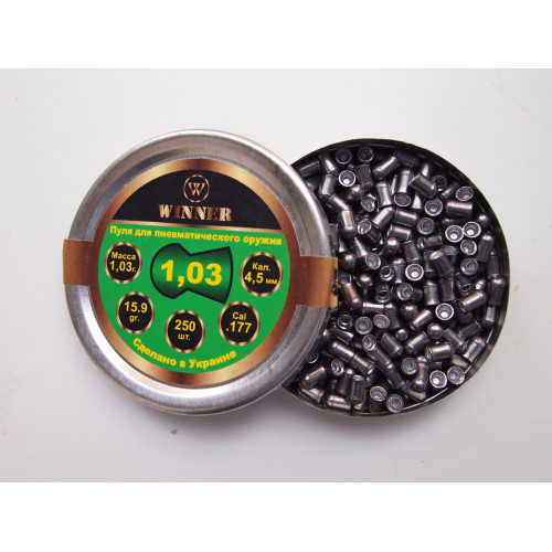 Кулі Winner 1,03 г 250 шт (Круглая), фото 1