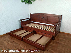 Дерев'яний диван з висувними ящиками від виробника "Орфей Преміум", фото 3