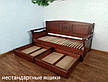 Диван-ліжко "Орфей Преміум" із масиву натурального дерева від виробника на ніжках, фото 4