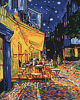 Картина по номерам "Ночное кафе в Арли. Ван Гог" BrushMe холст на подрамнике 40x50см BS51338