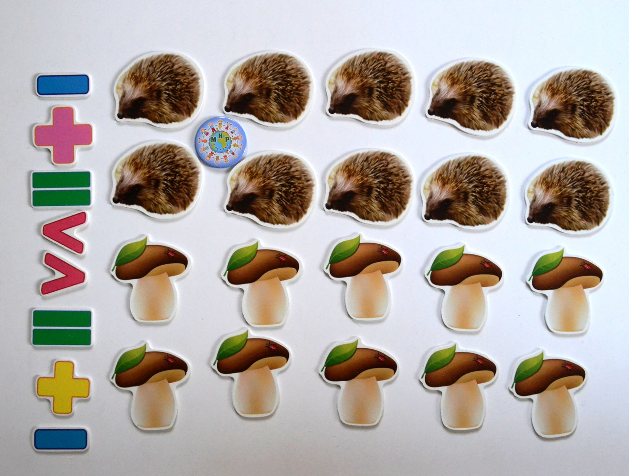 Магнітна математика Їжачки та Грибочки