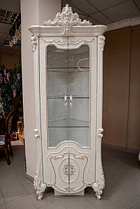 Кутова вітрина біла бароко Савона