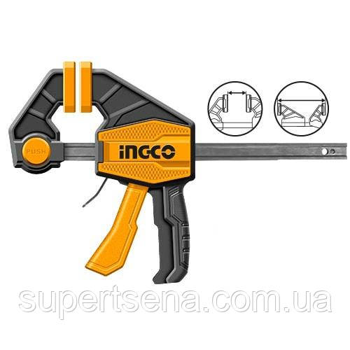 Швидкозатискний струбцина 63х300 мм INGCO HQBC01602 INDUSTRIAL
