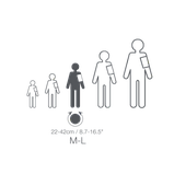 Манжета для тонометра microlife мікролайф ОРІГИНАЛ розмір L 22-42cм LUX Black, фото 4