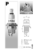 Свечи зажигания Brisk A-Line 6 (LR17YCY) ГАЗ 406 дв (кл.21) комплект