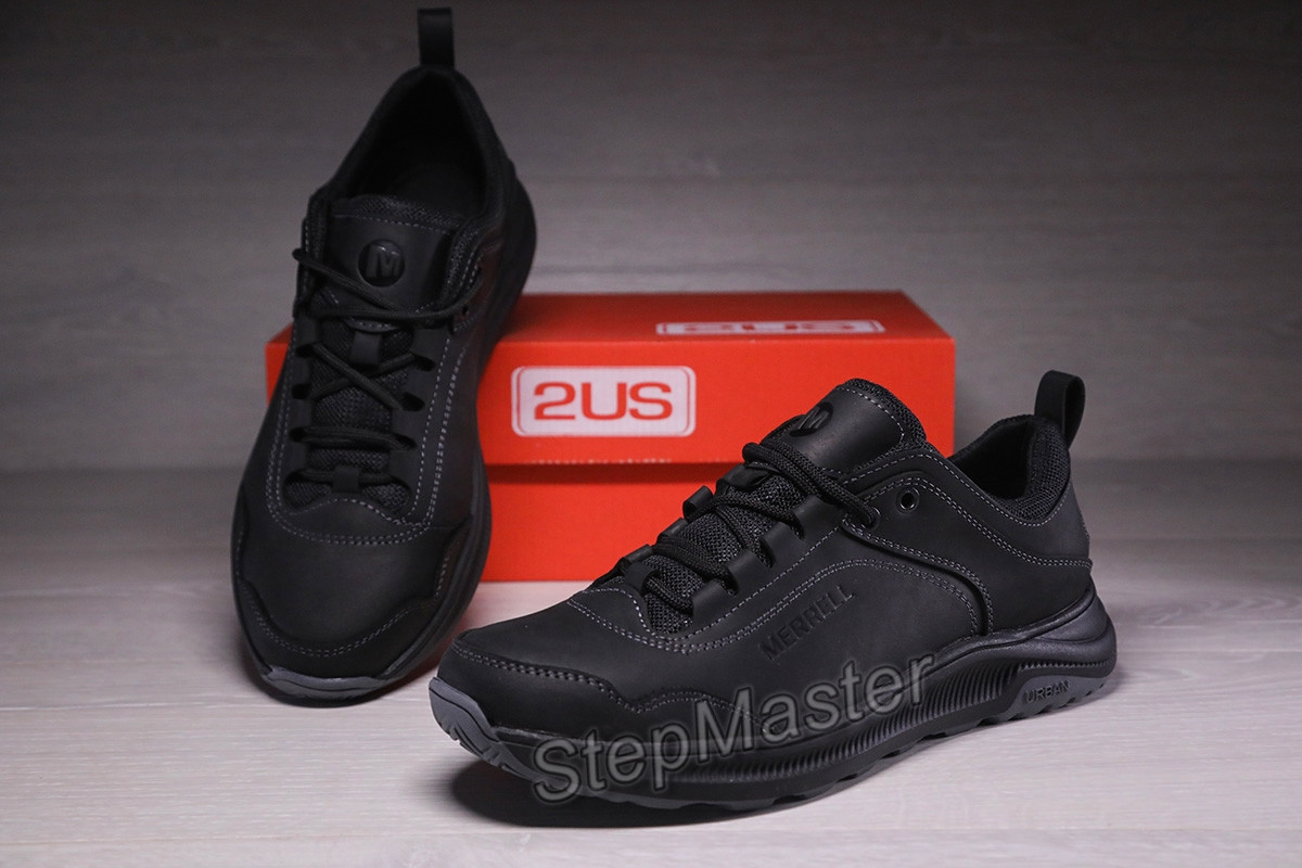 Кросівки чоловічі шкіряні Merrell Urban Nubuck Black - фото 1 - id-p1293574270