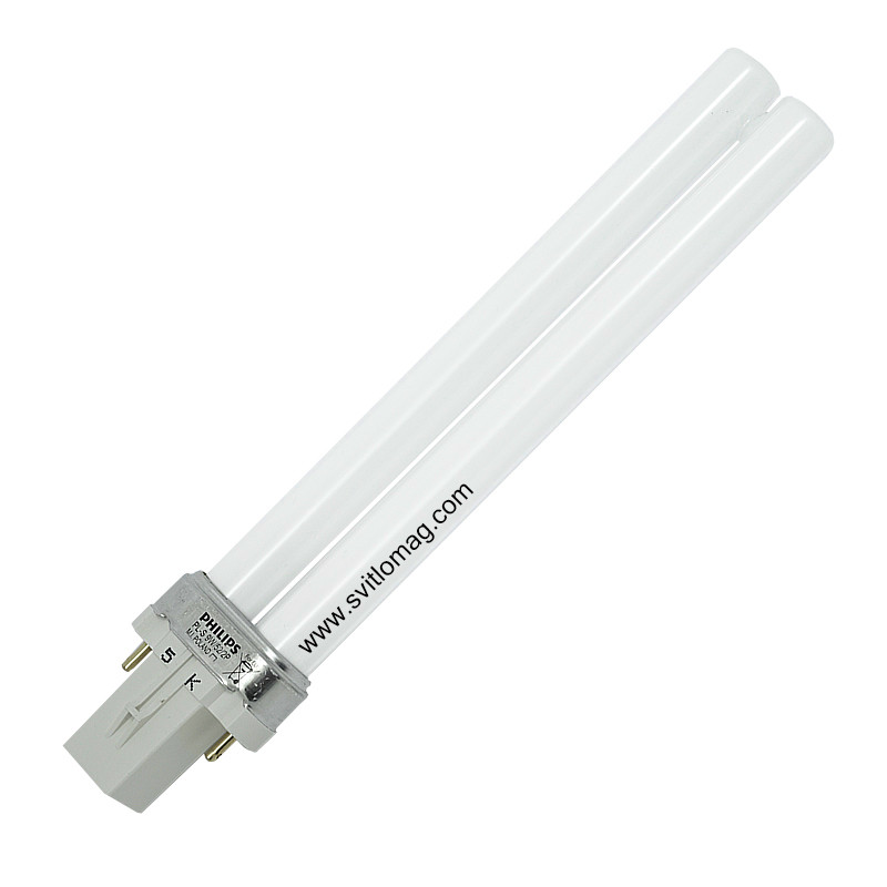Лампа люмінесцентна ультрафіолетова PL-S 9w/52 PHILIPS G23