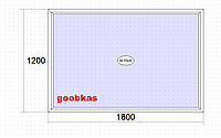 Пластиковые окна Goobkas в дом 1800 x 1200 мм (58 мм),Белый