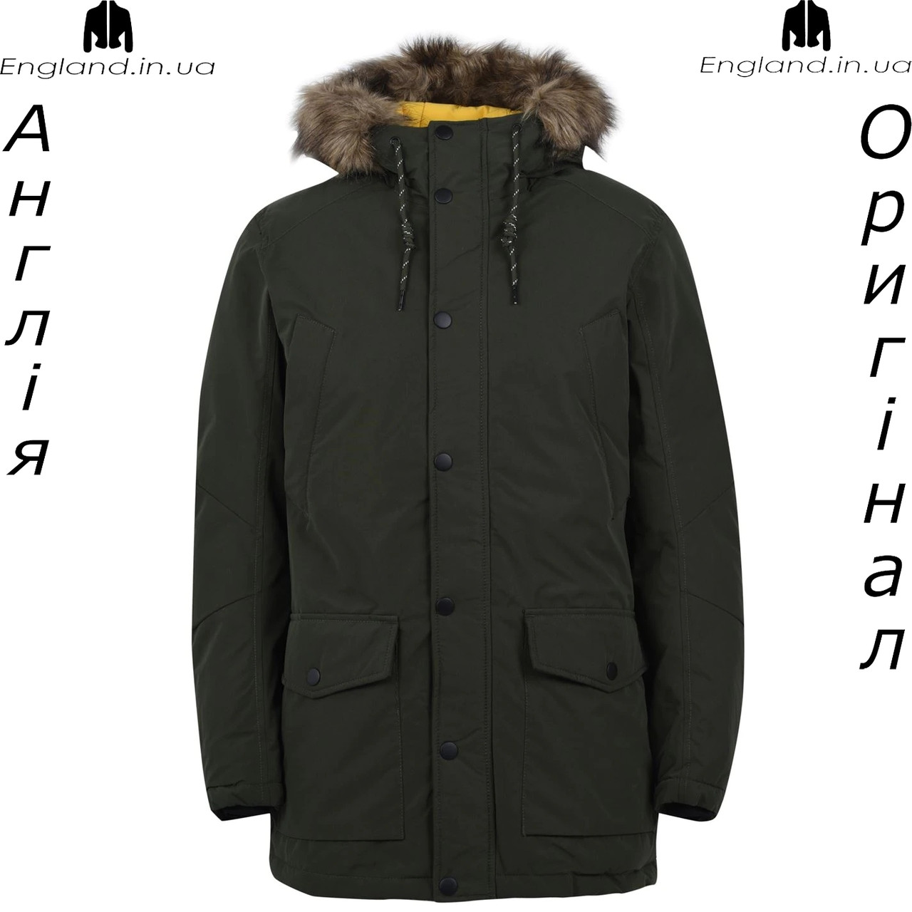 Куртка-парку чоловіча Jack & Jones (Джек енд Джонс) з Англії - демисезонна, фото 1