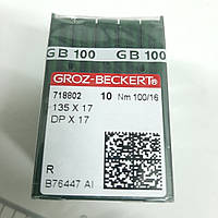 Голки Groz-Beckert DP-17 № 100 R універсальні, промислових швейних машин