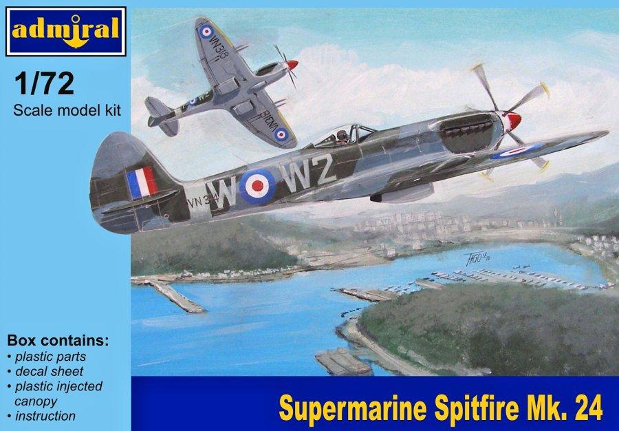 Пластикова модель 1/72 Admiral 7203 Британський винищувач Supermarine Spitfire Mk.24