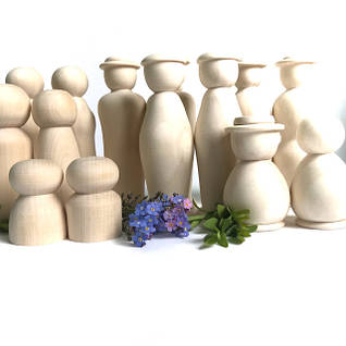 Ляльки, заготовки дерев'яні.