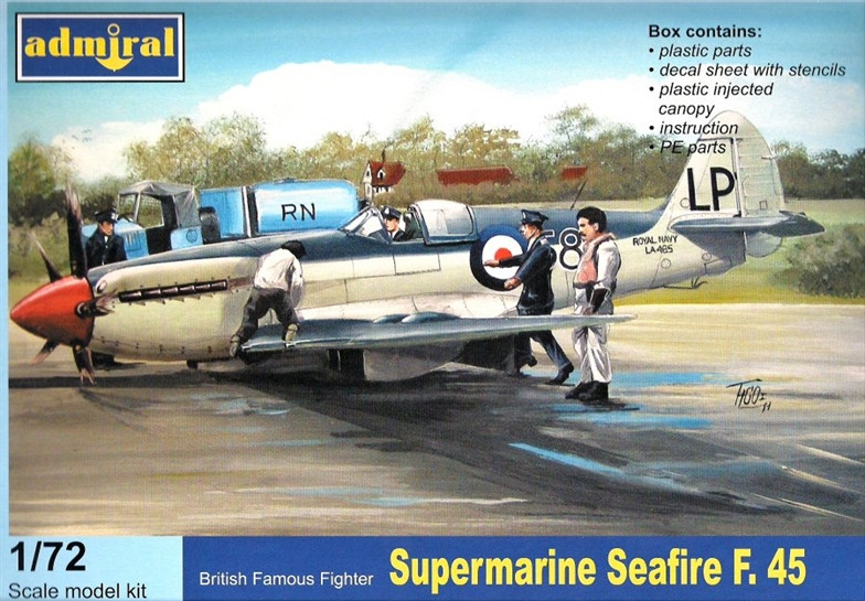 Пластикова модель 1/72 Admiral 7209 Британський винищувач Supermarine Seafire Mk.45