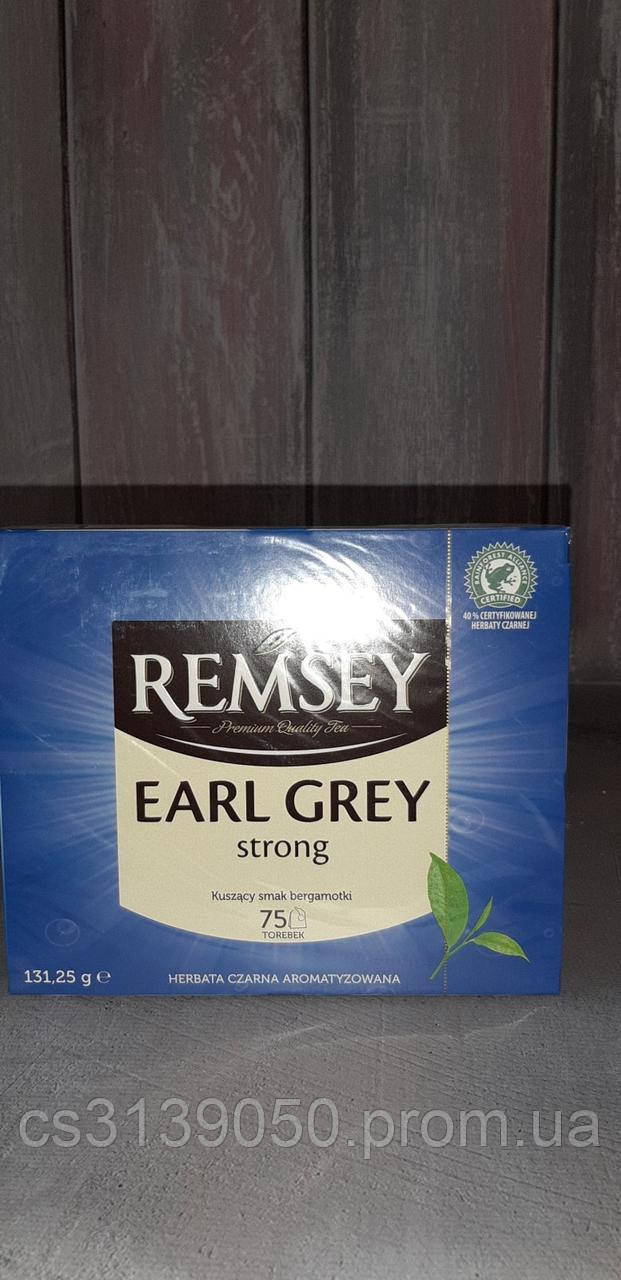 Чай черный Remsey Earl Grey strong 75 пакетиков - фото 1 - id-p1133778979