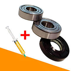 Комплект підшипників та сальник Beko (6203+6204+25*50*10WLK) для пральної машини - запчастини для пральних машин