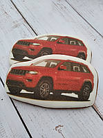 Пряник джип червоний з їстівним друком подарунок хлопчику