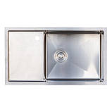 Кухонна мийка Platinum Handmade 7844/200 L сталева 3.0/1.2 мм, фото 10