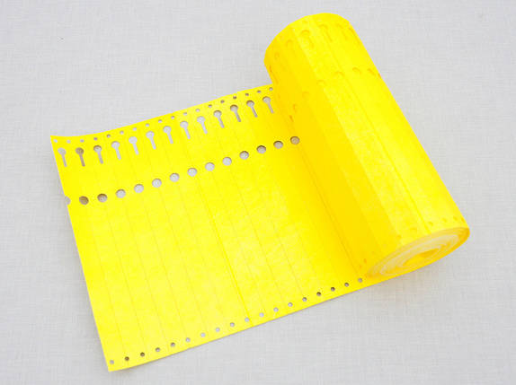 Етикетки-петля для рослин TYVEK 1,7 х 22 см, 1000 шт, жовті - Тивек, фото 1