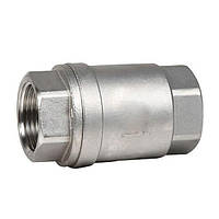 Обратный клапан муфтовый нержавеющий, Ду 25 / тарелка-нж / PTFE / PN16
