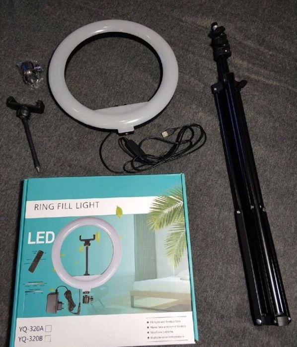 Кільцева LED-лампа Ring Fill Light c діаметром 30 см + штатив 210см