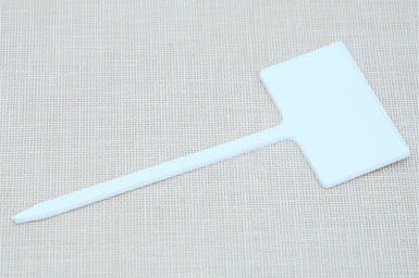 Табличка для рослин на ніжці АММА №3 біла (5 x 3 см, ніжка 10 см)