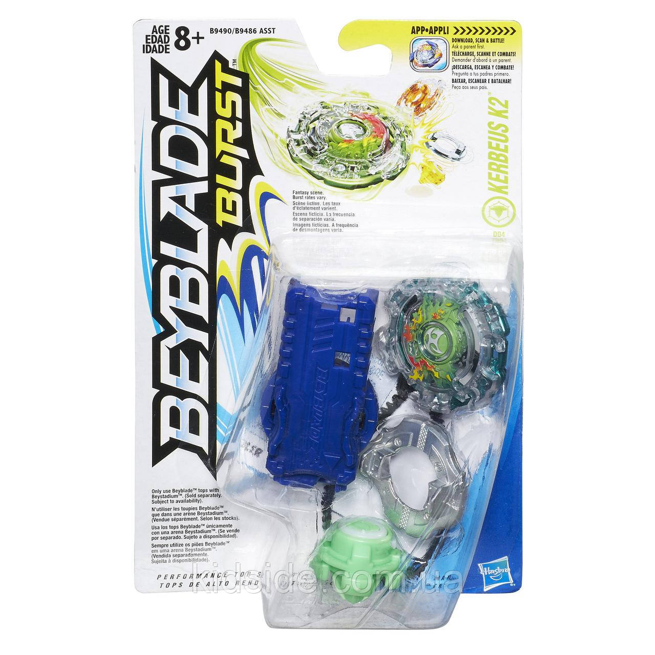 Beyblade Burst Kerbeus K2 B9490 Бейблейд Кербеус K2 з пусковим пристроєм, фото 1