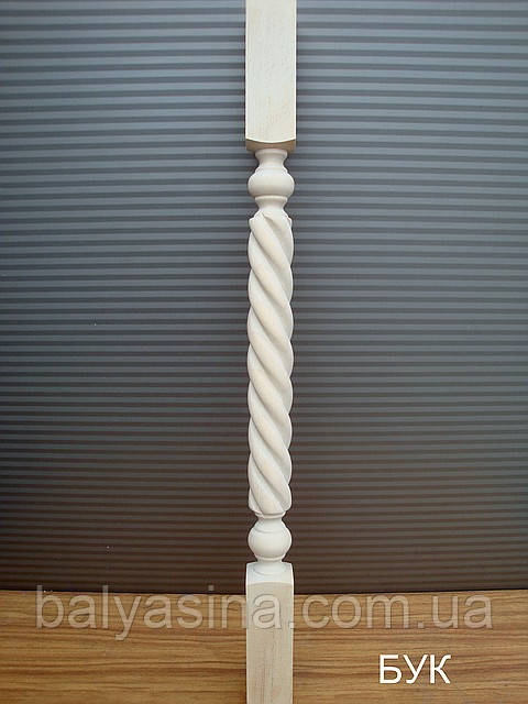 Дерев'яна балясна з бука "мотузка", фото 1