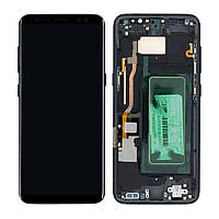 Дисплей Samsung G950 Galaxy S8, с тачскрином, с рамкой, Original PRC, Black