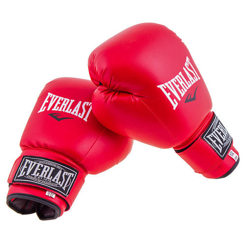 Боксерские перчатки красные Everlast DX размер 12 oz (ID#2340346235 ...
