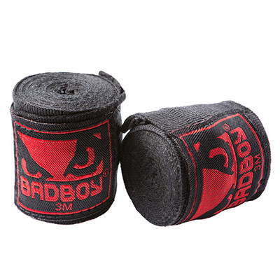 Бинти боксерські Bad Boy, 3м чорні