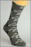 Шкарпетки чоловічі утеплені Sesto Senso Hunting хакі сірий із махровою стопою, фото 3